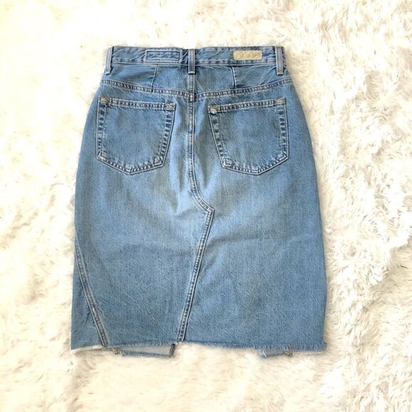 ADRIANO GOLDSHMIED HIGH RISE EMERY DENIM SKIRT s27 - Picture 6 of 13